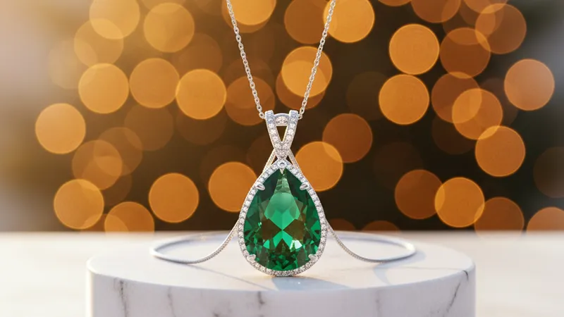 Pendentif émeraude : choix pour les fêtes